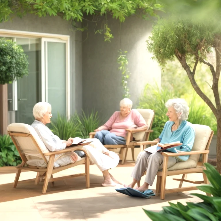 Participants avantage d’exercices de relaxation en plein air dans un cadre naturel