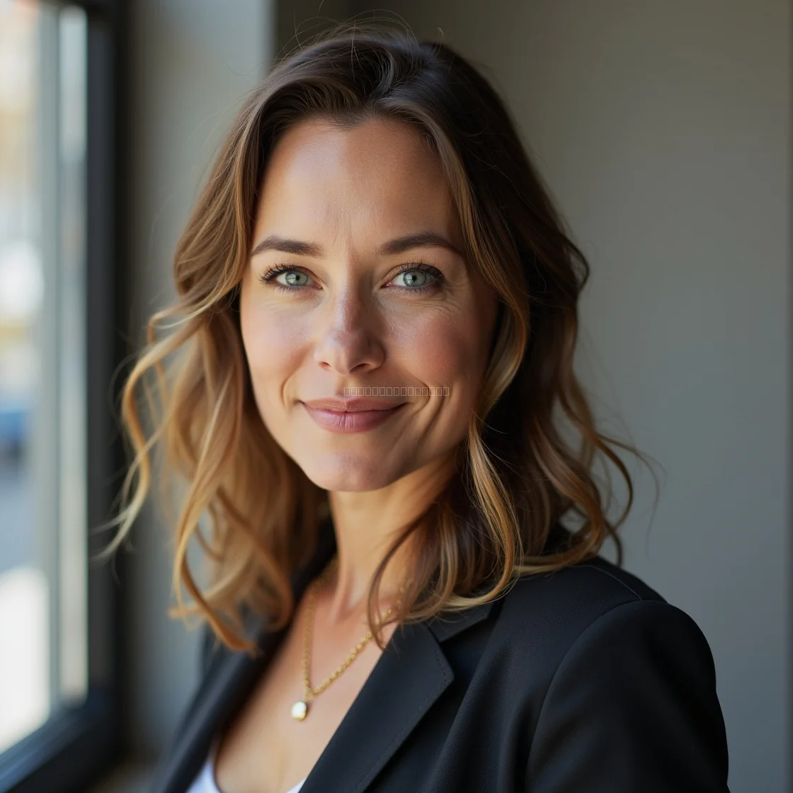 Portrait femme, instructrice yoga